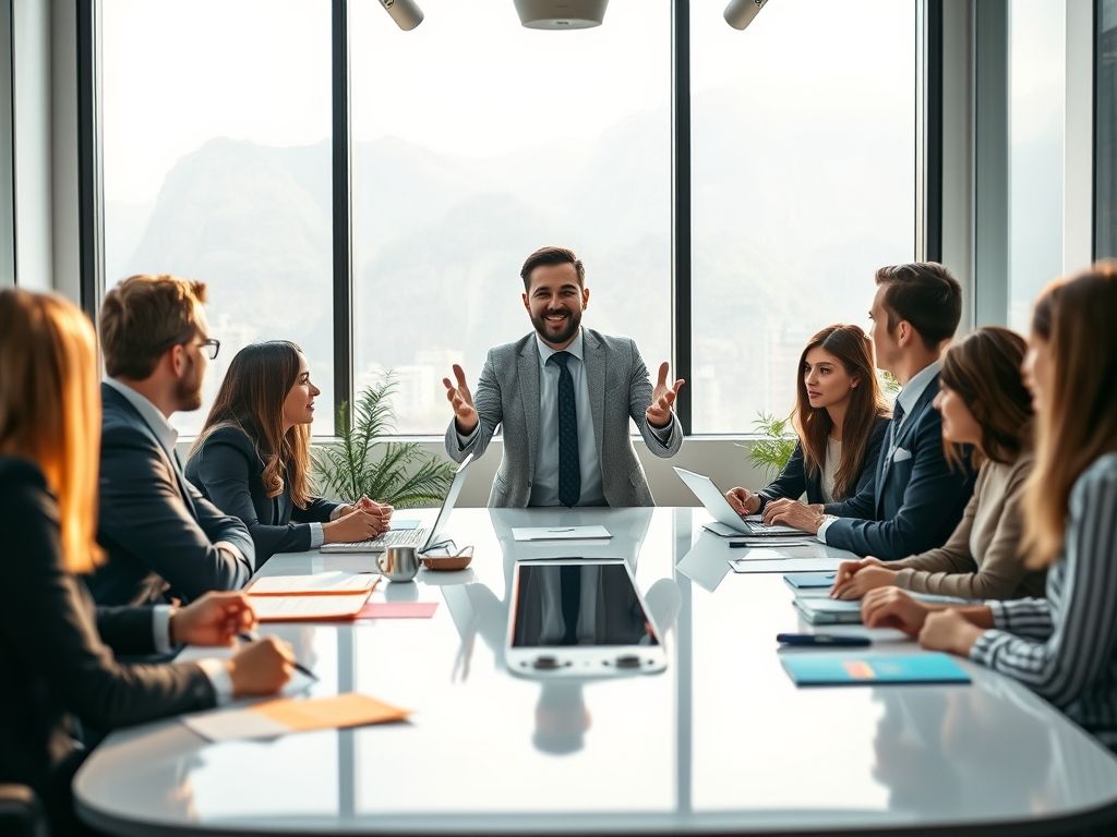 leader performant qui délègue efficacement à son équipe